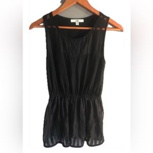 Ya Los Angeles Black Tank Cinch Waist